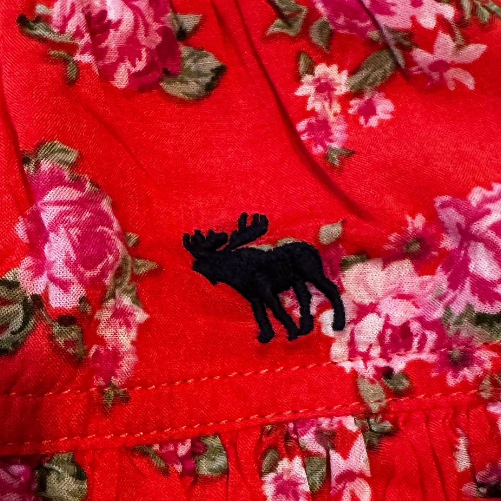 Abercrombie Kids Floral Red Ruffle Skirt - Picture 3 of 5